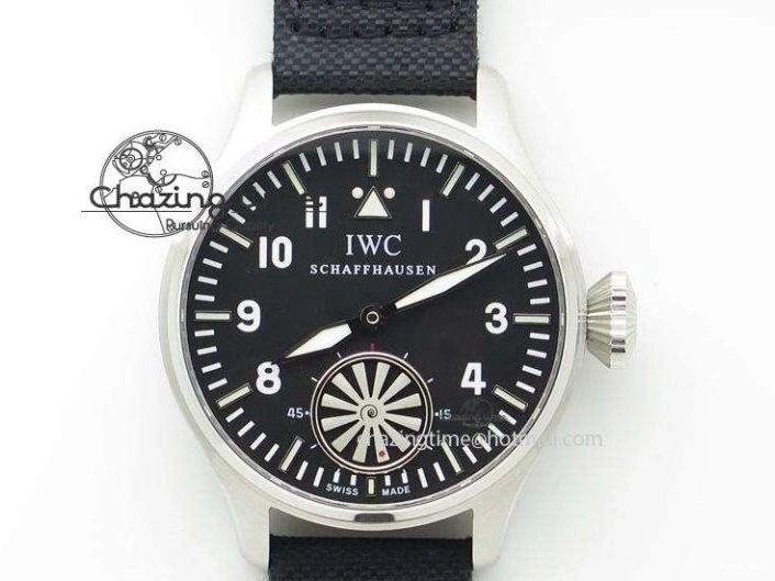 MIROTIME 0417 Big Pilot IW329701 M+F 1:1 Best Edition Black Dial on Brown Leather Strap MY RelaxedFit 7005